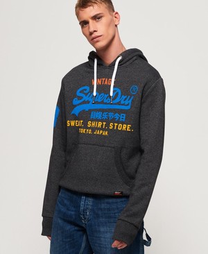 Superdry Sweat Ing Store Férfi Kapucnis Pulóver Szürke | EJQZC9473